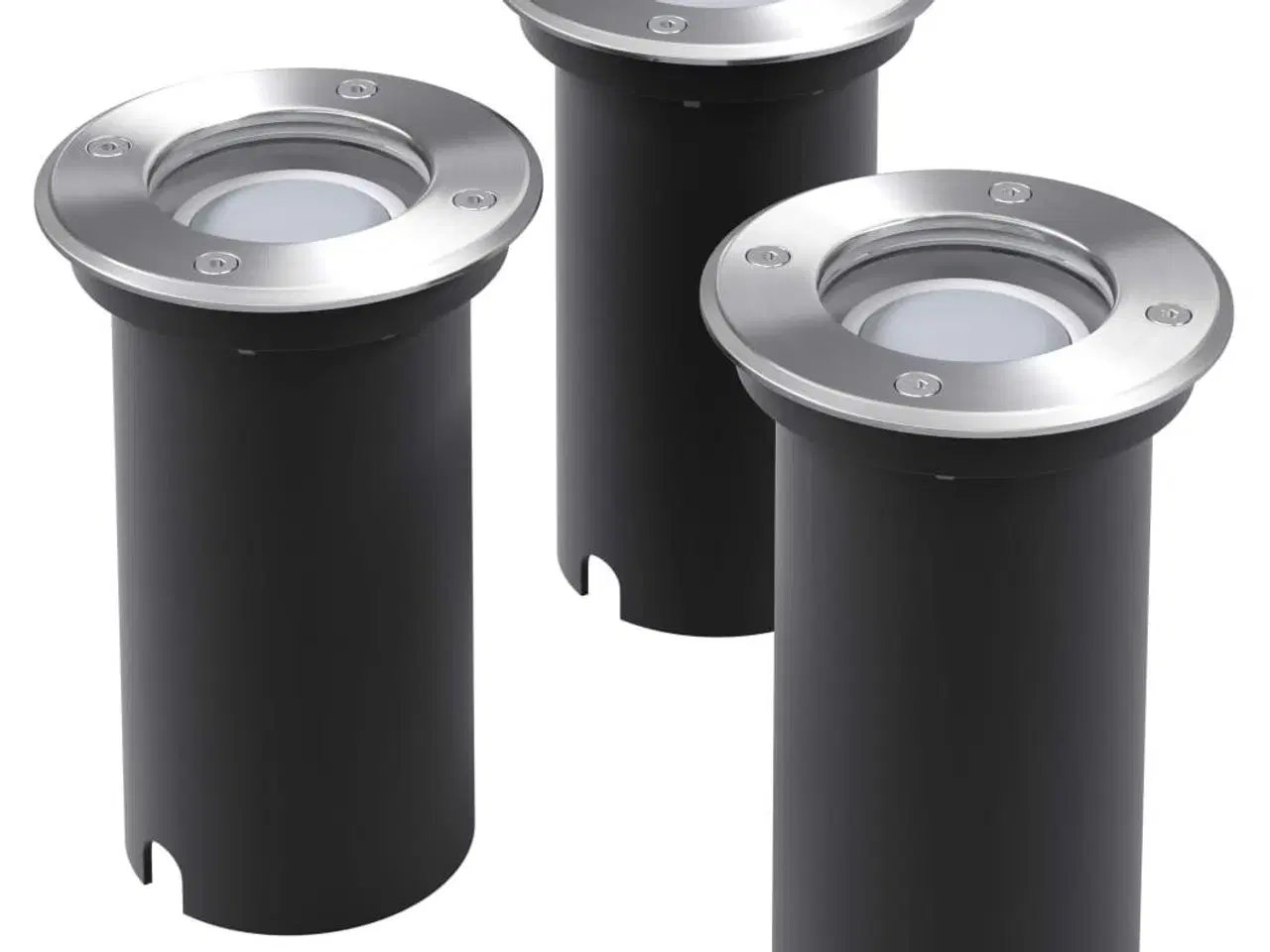 Billede 1 - LED-nedgravningsspots 3 stk. rund