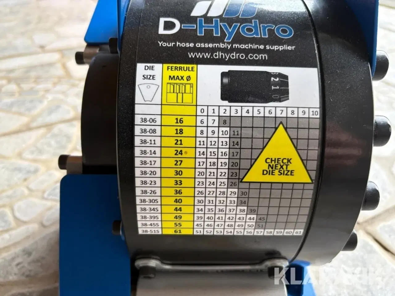 Billede 9 - Hydraulisk slangepresser D-Hydro Oy SM 25 med 1 styk bakkesæt