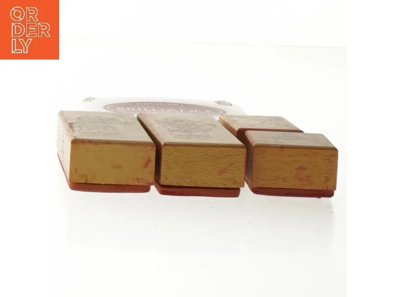 Billede 5 - Stempelsæt med piratmotiver fra Panduro (str. 9 x 6 cm - 4 x 4 cm)