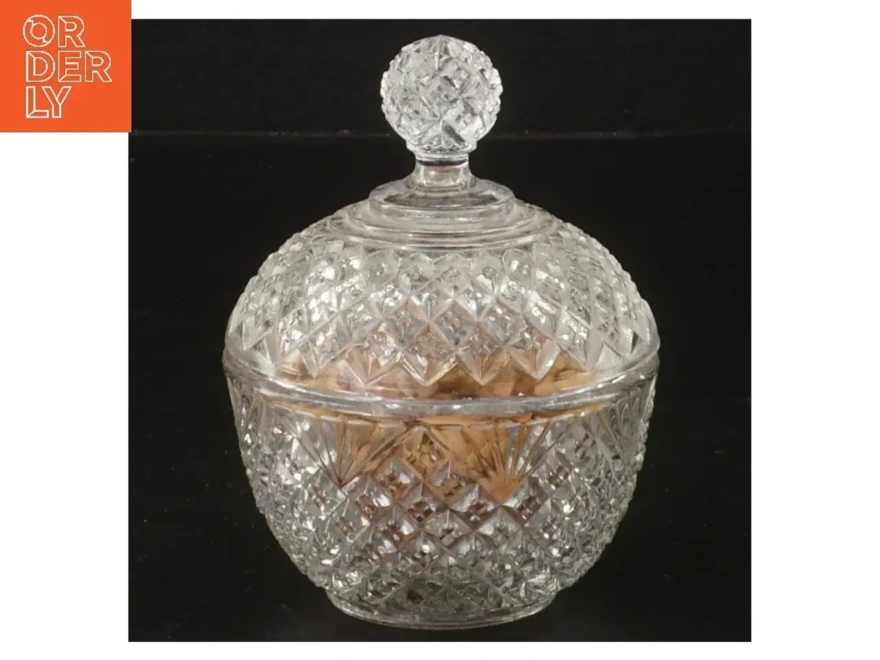 Billede 1 - Crystal krukke med låg (str. 10 cm)