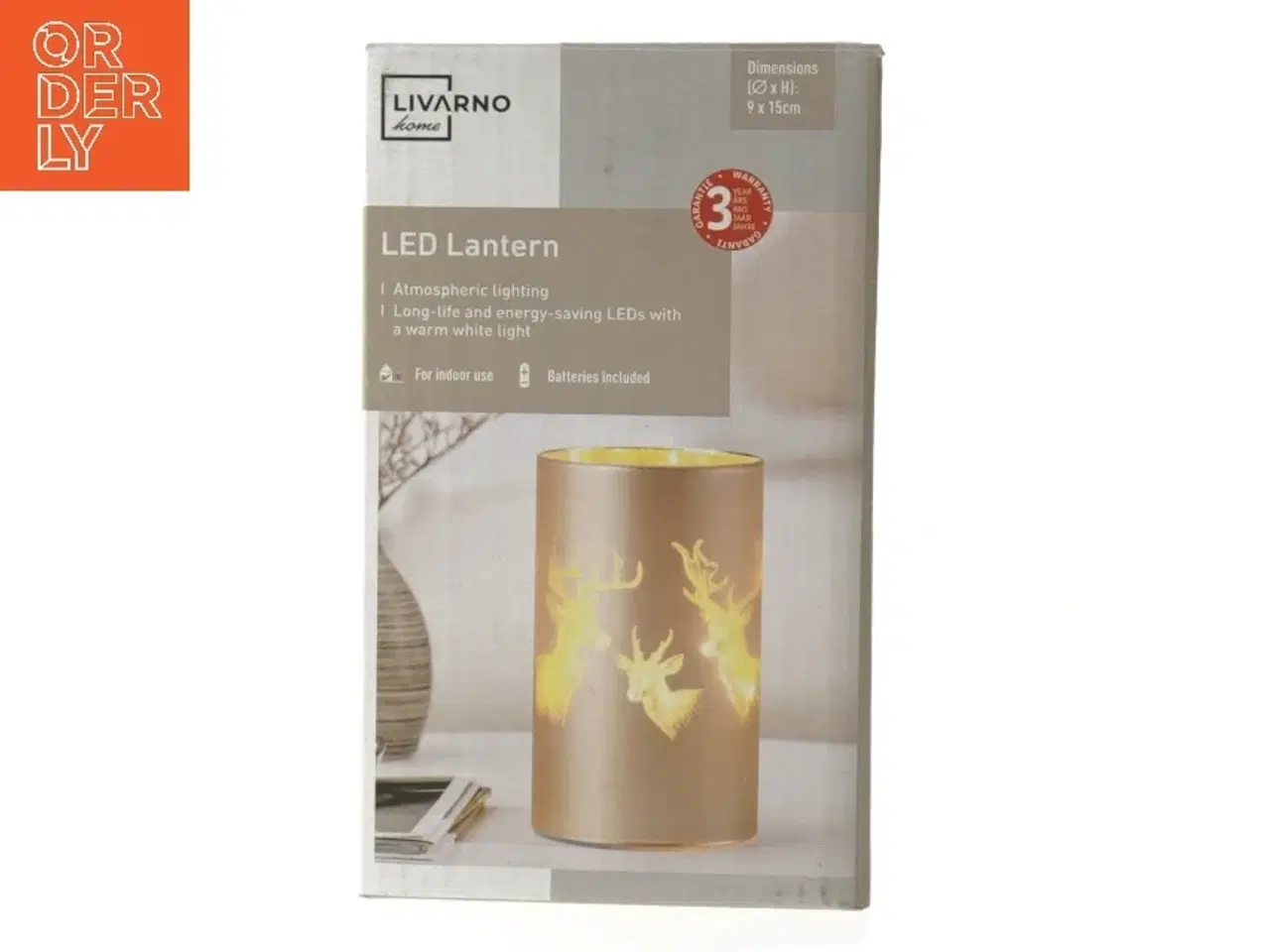 Billede 1 - Livarno LED lanterne fra Livarno (str. Ø 9 cm højde 15 cm)