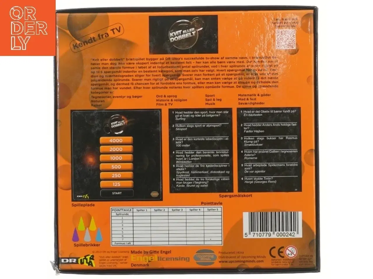 Billede 3 - Kvit eller Dobbelt brætspil fra DR (str. 27x27 cm)