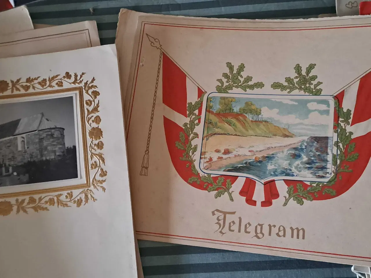 Billede 5 - Gamle bryllups og konfirmations telegrammer 