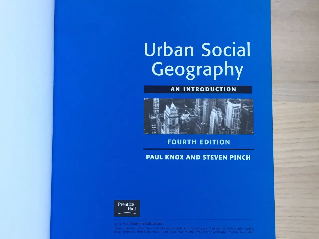 Billede 3 - Paul Knox og Steven Pinch: Urban Social Geography.