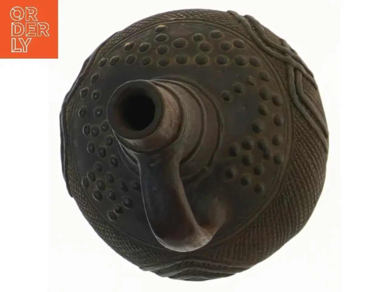Billede 2 - Antik dekoreret vase 18,5 cm (str. 18,5 cm)