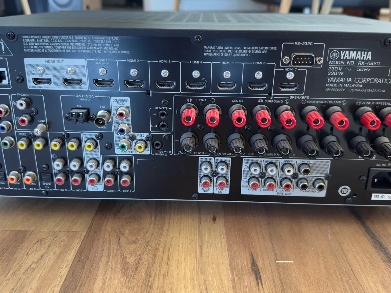 Billede 3 - Yamaha RX-A820 Aventage 7.2 AV Receiver