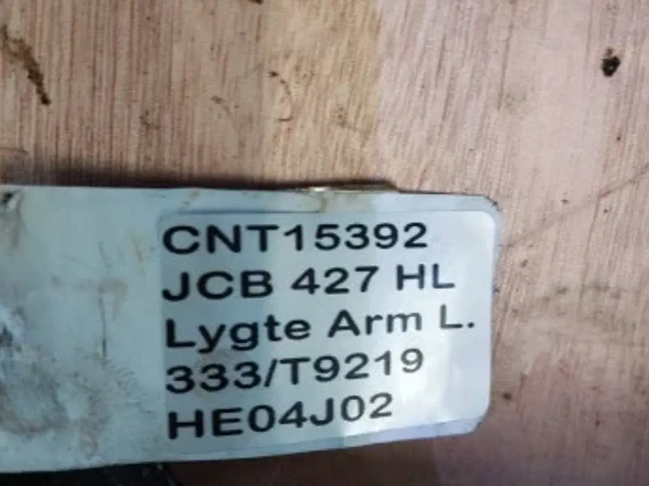Billede 12 - JCB 427 HL Forlygte Arm L. 333/T9219