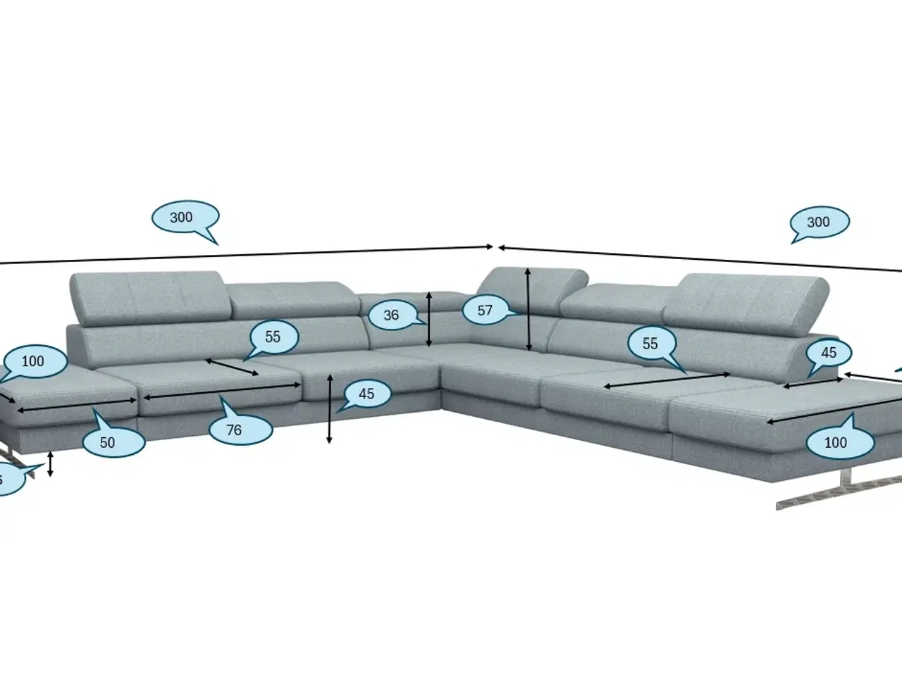 Billede 4 - EMPIRE MAX HJØRNESOFA 300X300
