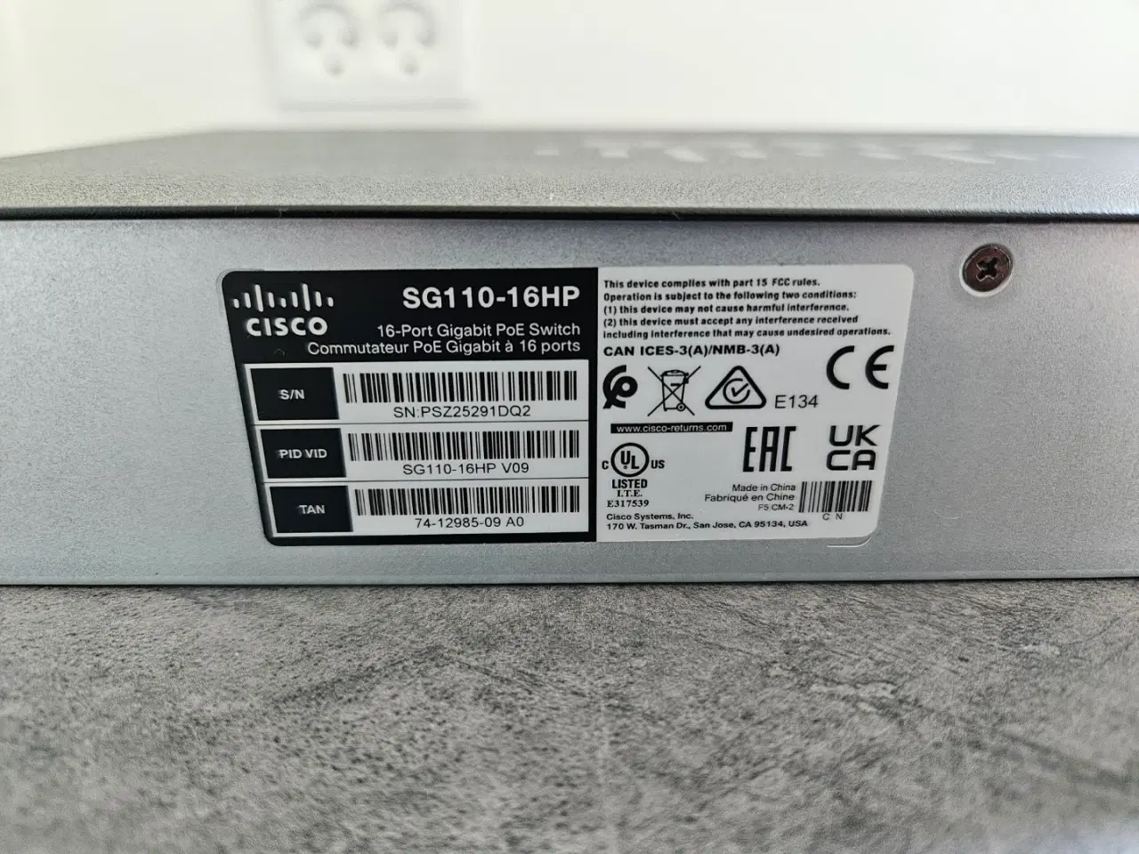 Billede 5 - Cisco 16-Port Gigabit PoE Switch (SG110-16HP)