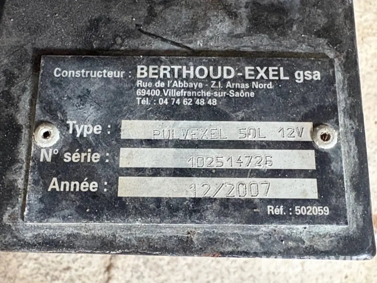 Billede 4 - Sprøjte Berthoud Pulvexel