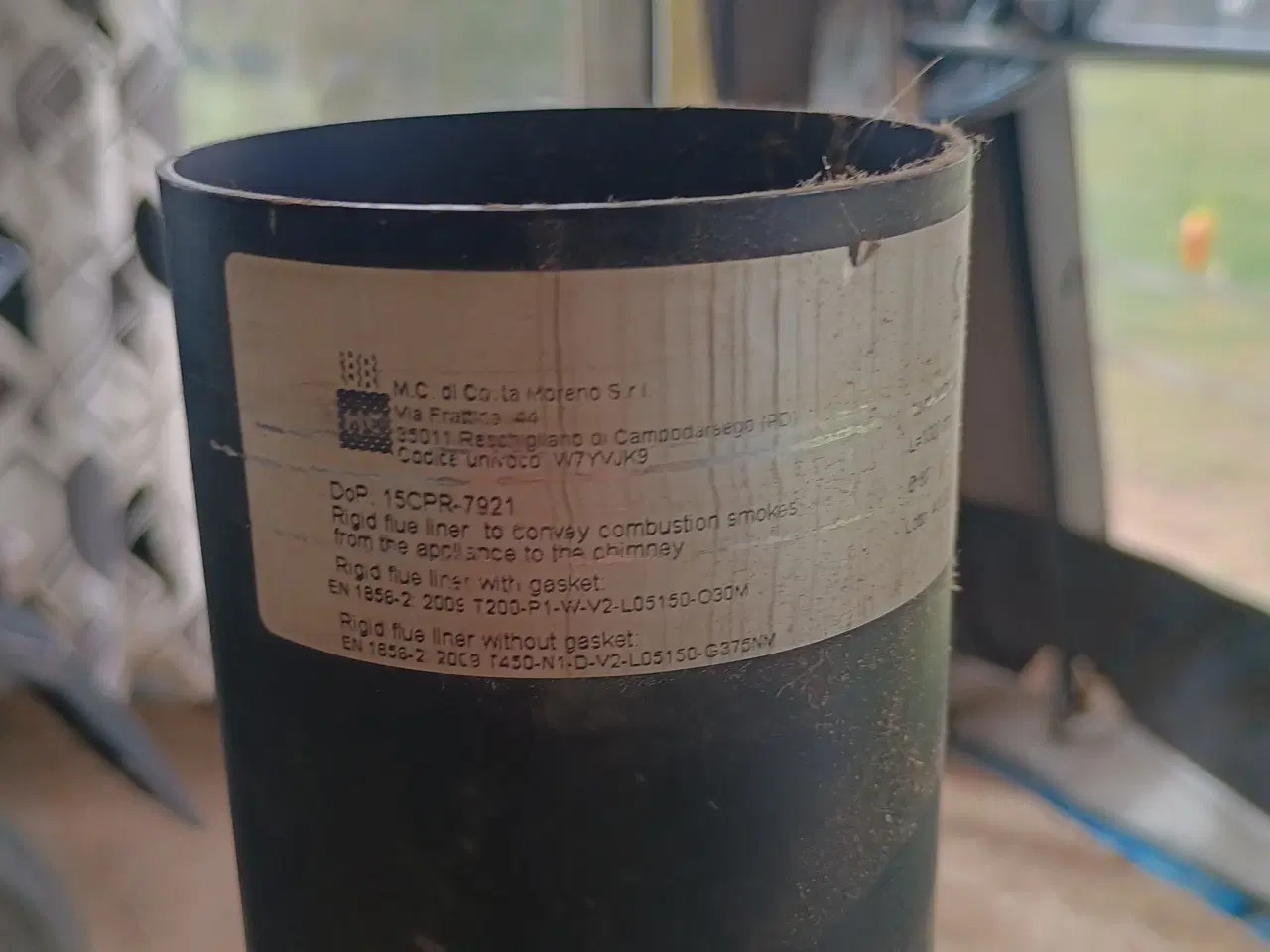 Billede 2 - Rør på en meter til pilleovn 