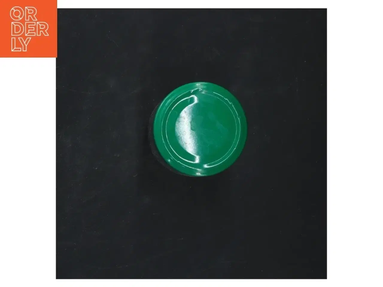 Billede 2 - Glasbeholder med grøn låg (str. 10x6 cm)