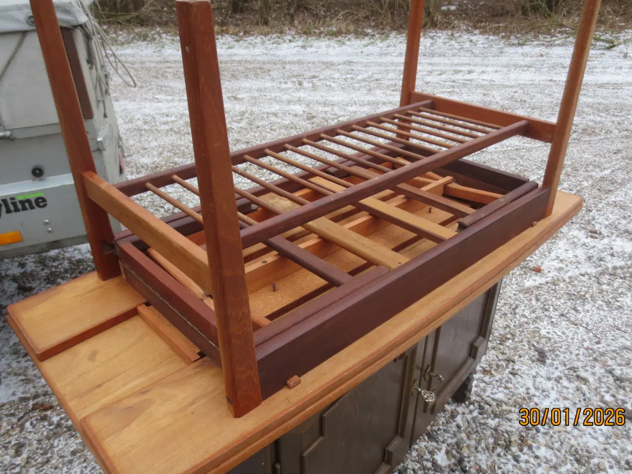 Billede 3 - 1 stk Københavnerbord i Teaktræ 