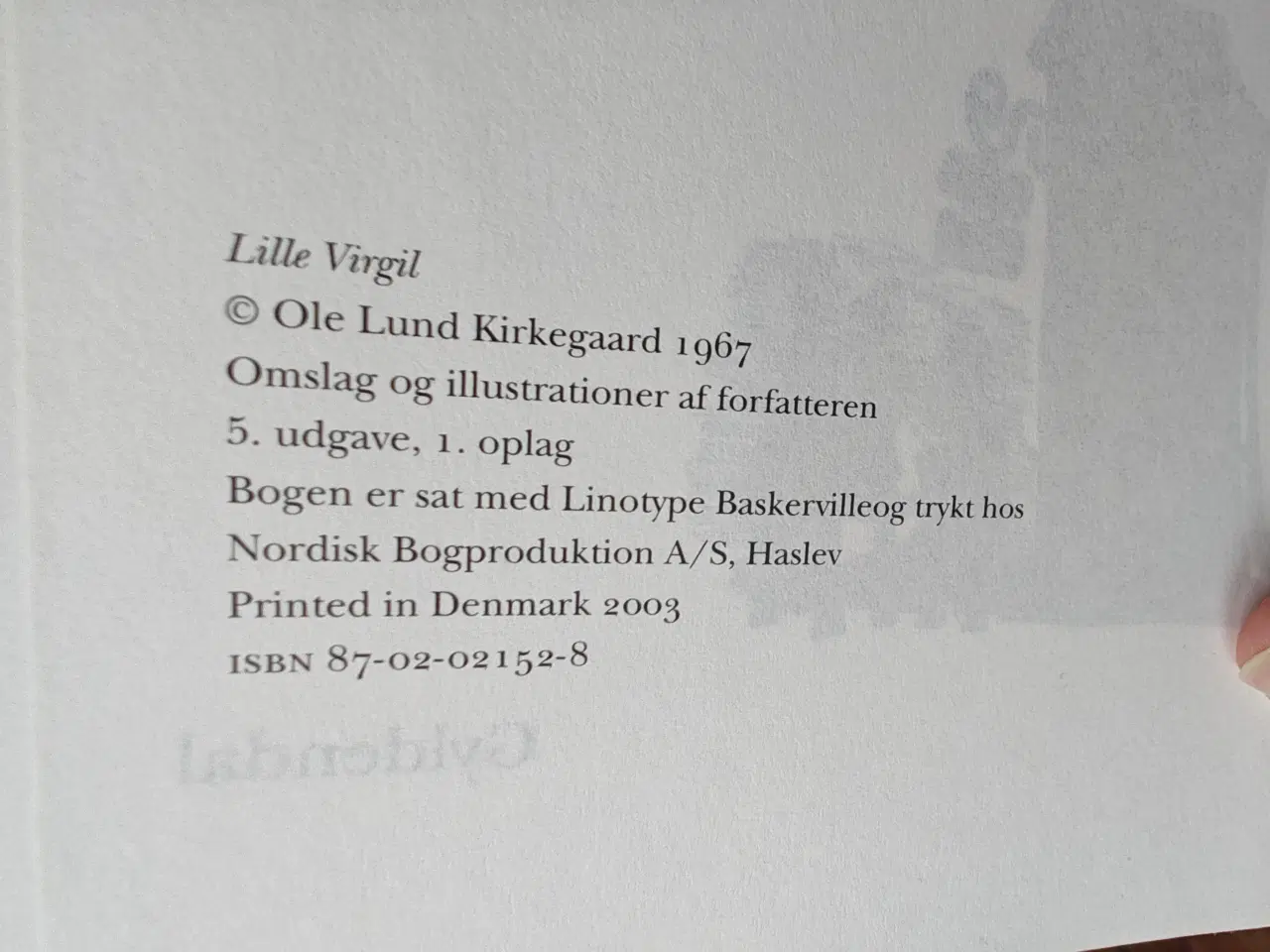 Billede 2 - Lille Virgil BOG af Ole Lund Kirkegaard