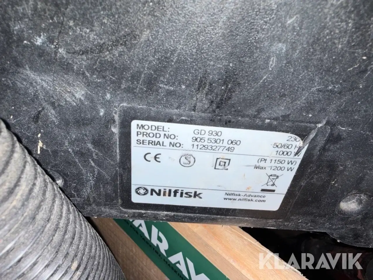 Billede 9 - Parti bestående af tre Nilfisk industristøvsugere Nilfisk VP930 / GD930
