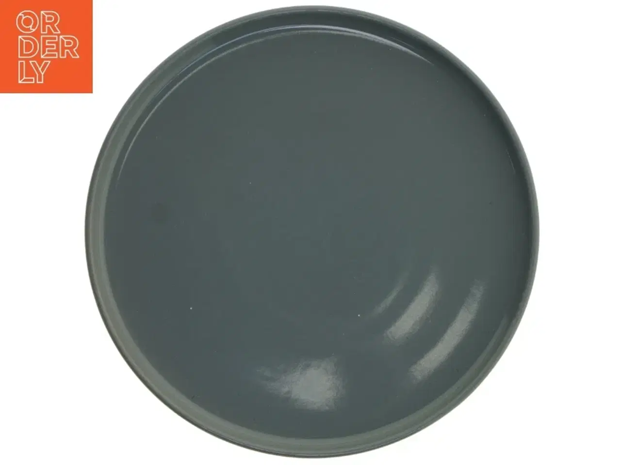 Billede 2 - Grå keramik tallerkener fra Sustainable Orphans (str. Ø ø 25 cm. 4 styk)