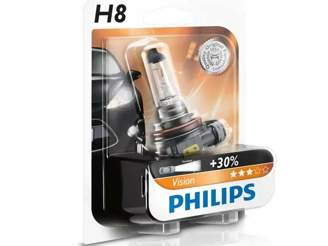 Billede 1 - Philips Vision Premium H8 35W 12V Blister - 1 stk.