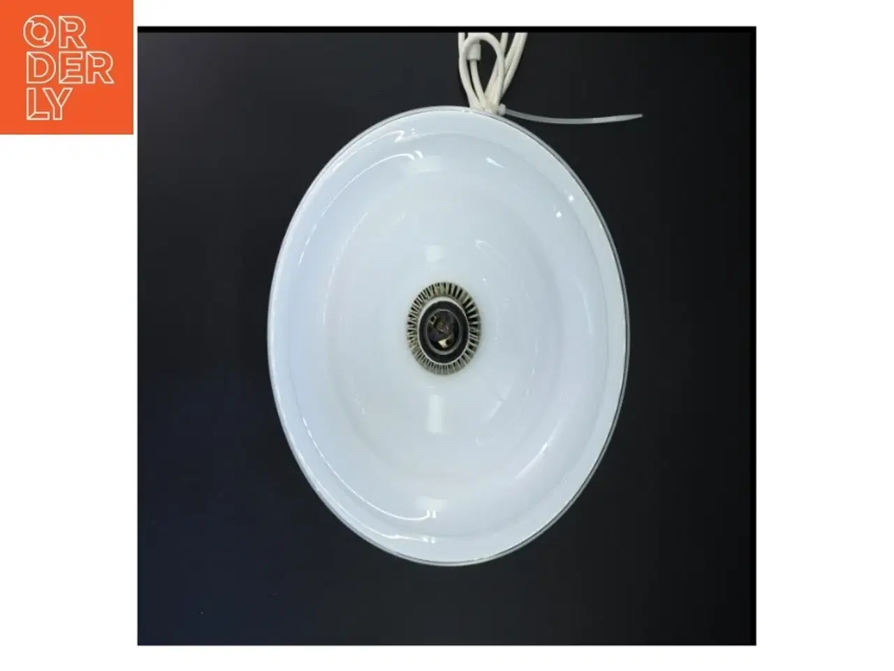Billede 4 - Hvid pendellampe (str. Ø 25 cm)