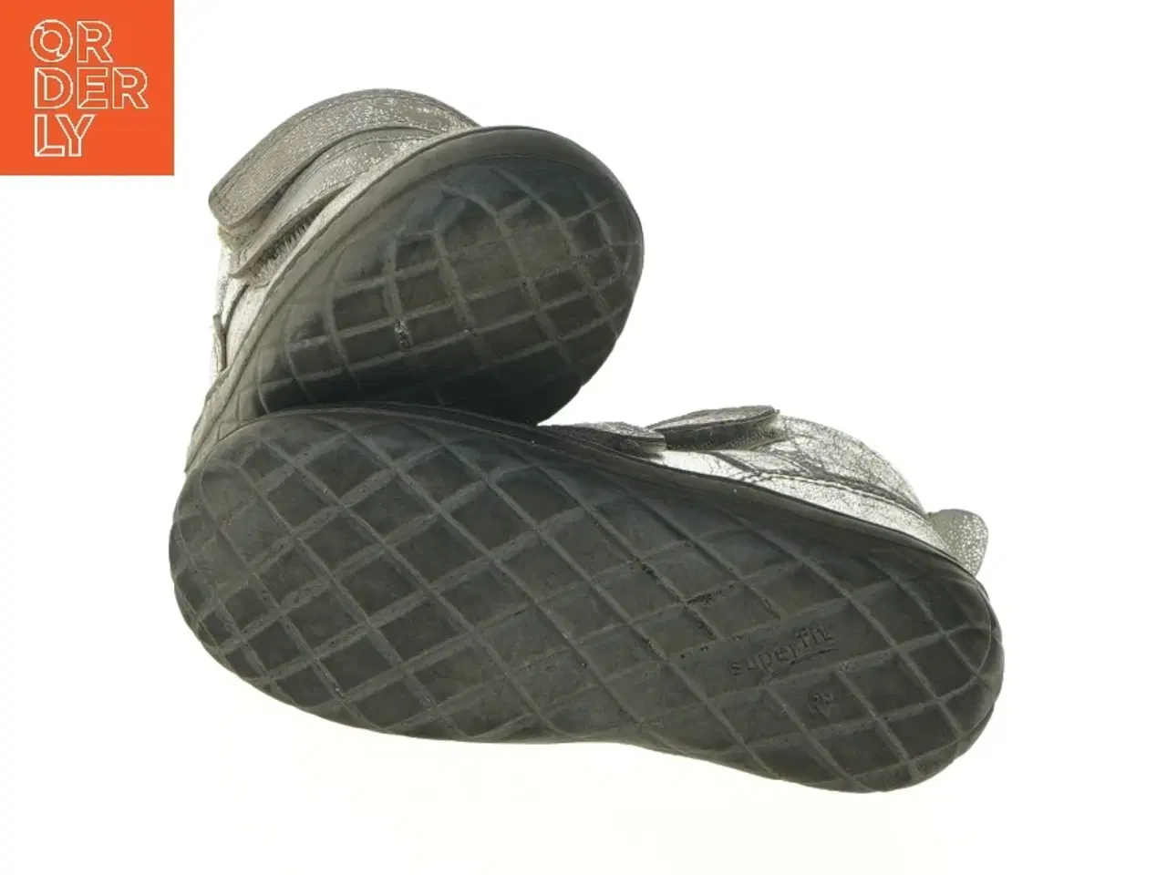 Billede 5 - Sølvfarvede børnesko med velcro fra Superfit (str. 23 )