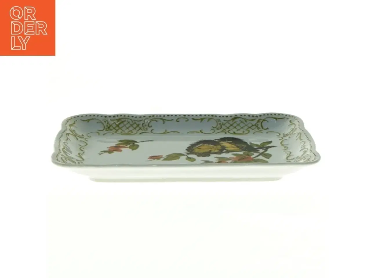 Billede 4 - Håndmalet porcelæn fad fra West Germany(str. 18 x 13 cm)