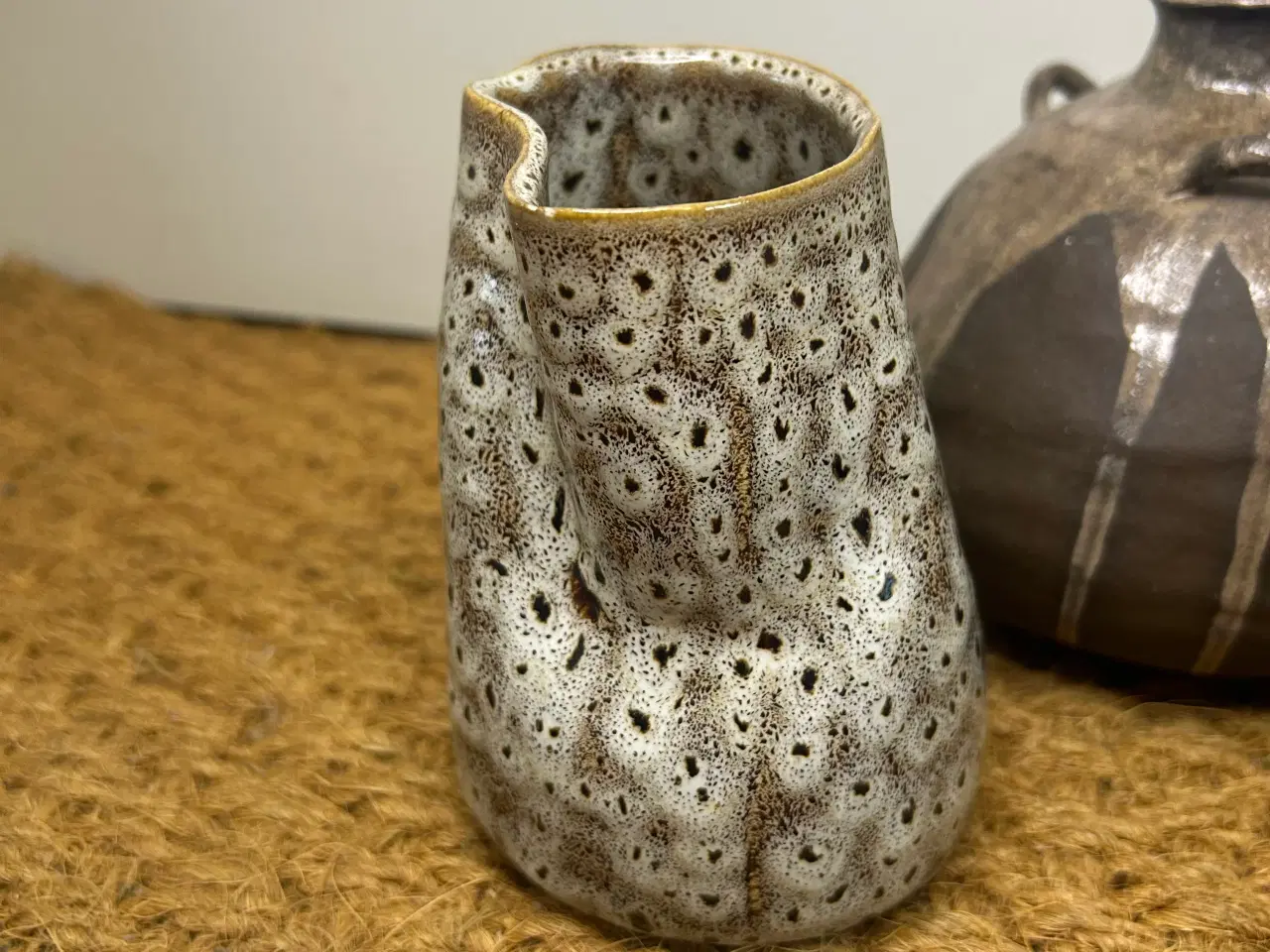 Billede 4 - 3 Keramik vaser brunlige nuancer 