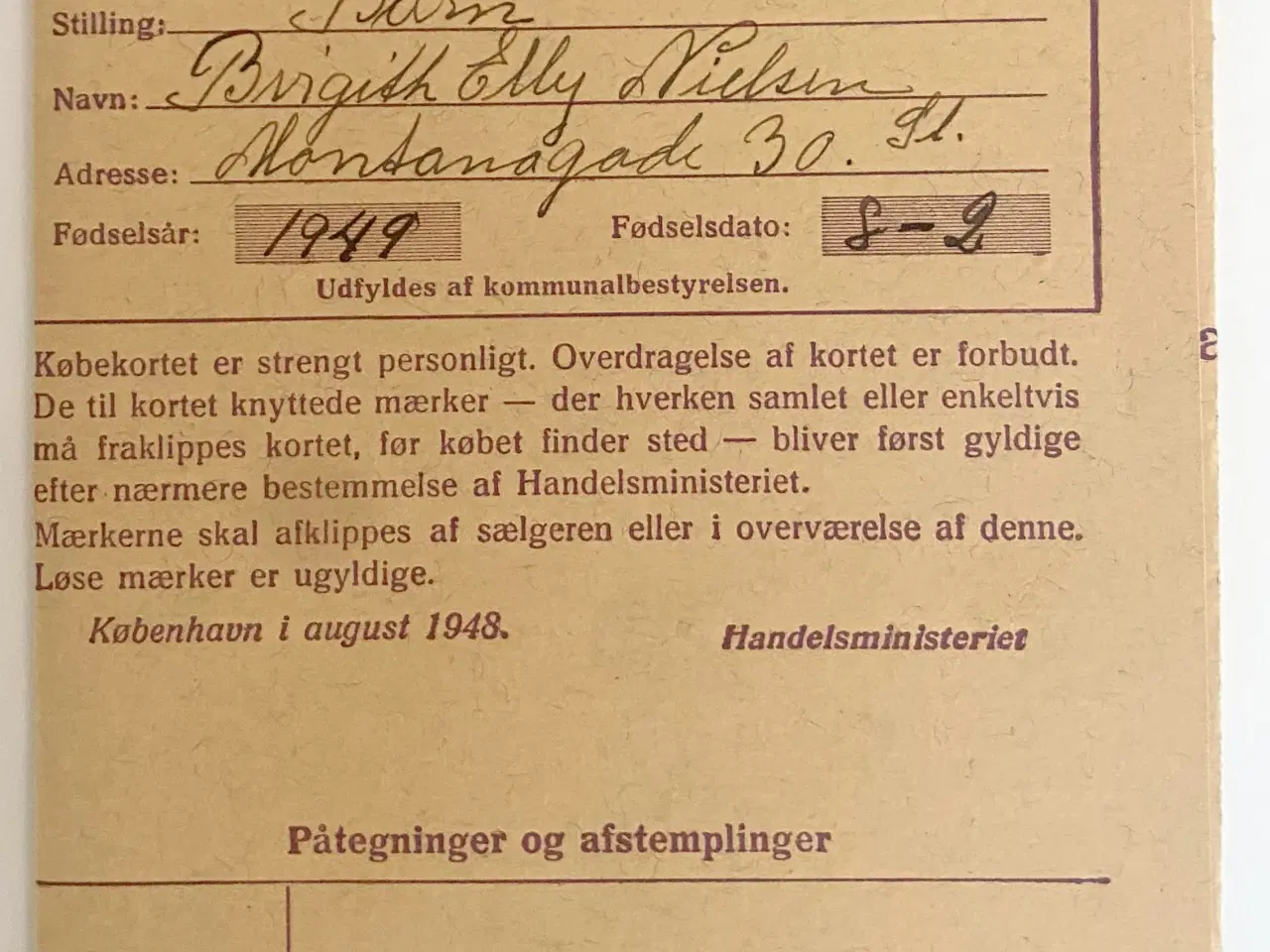 Billede 11 - Købekort Kvinder, Mænd & Piger