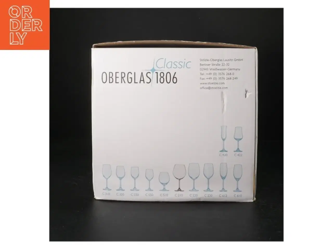 Billede 3 - OBERGLAS 1806 vinglas fra Oberglas (str. H. 21,5 cm. ø. 11 cm)