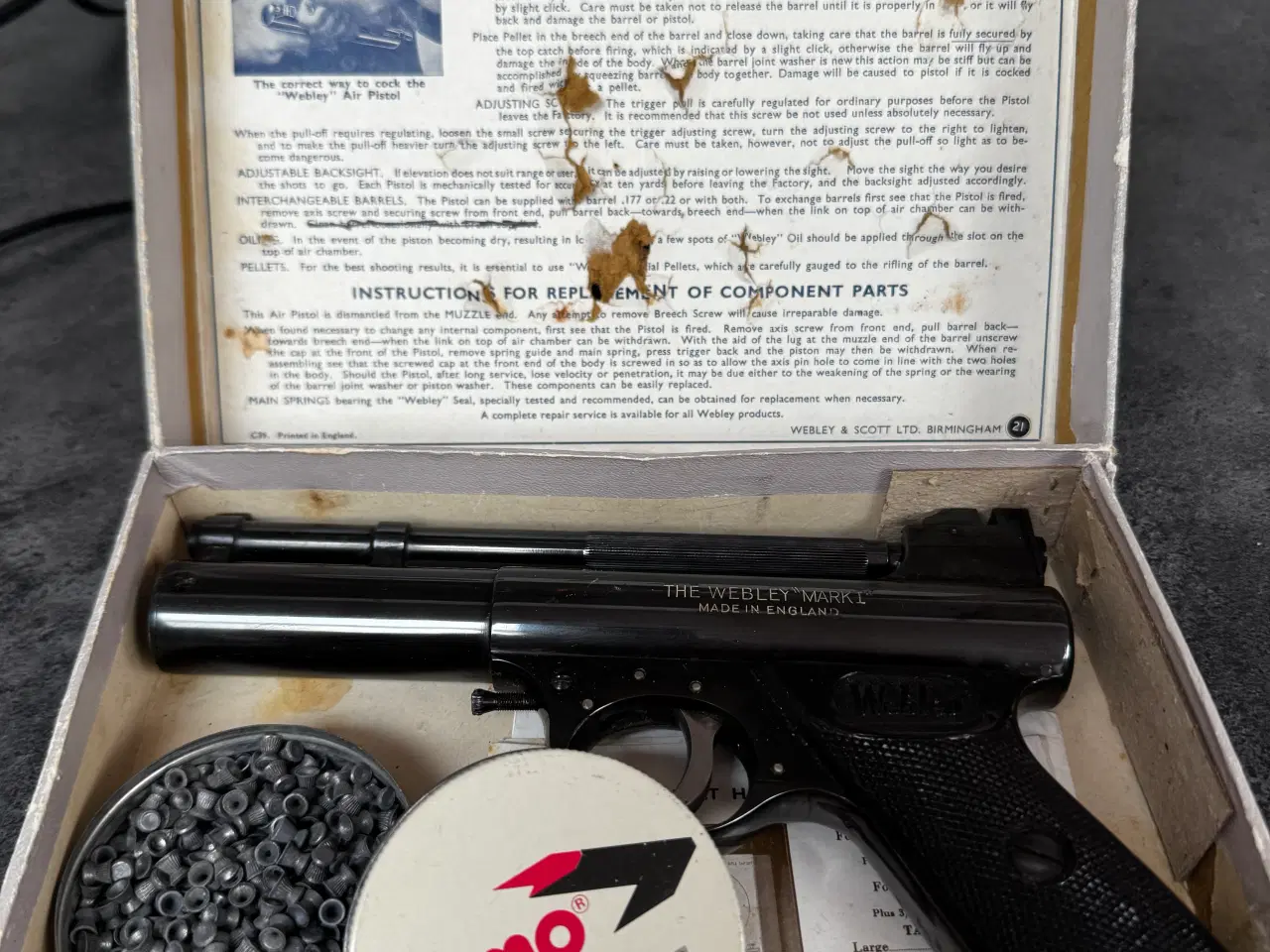 Billede 2 - Webley and Scott mark 1 luftpistol