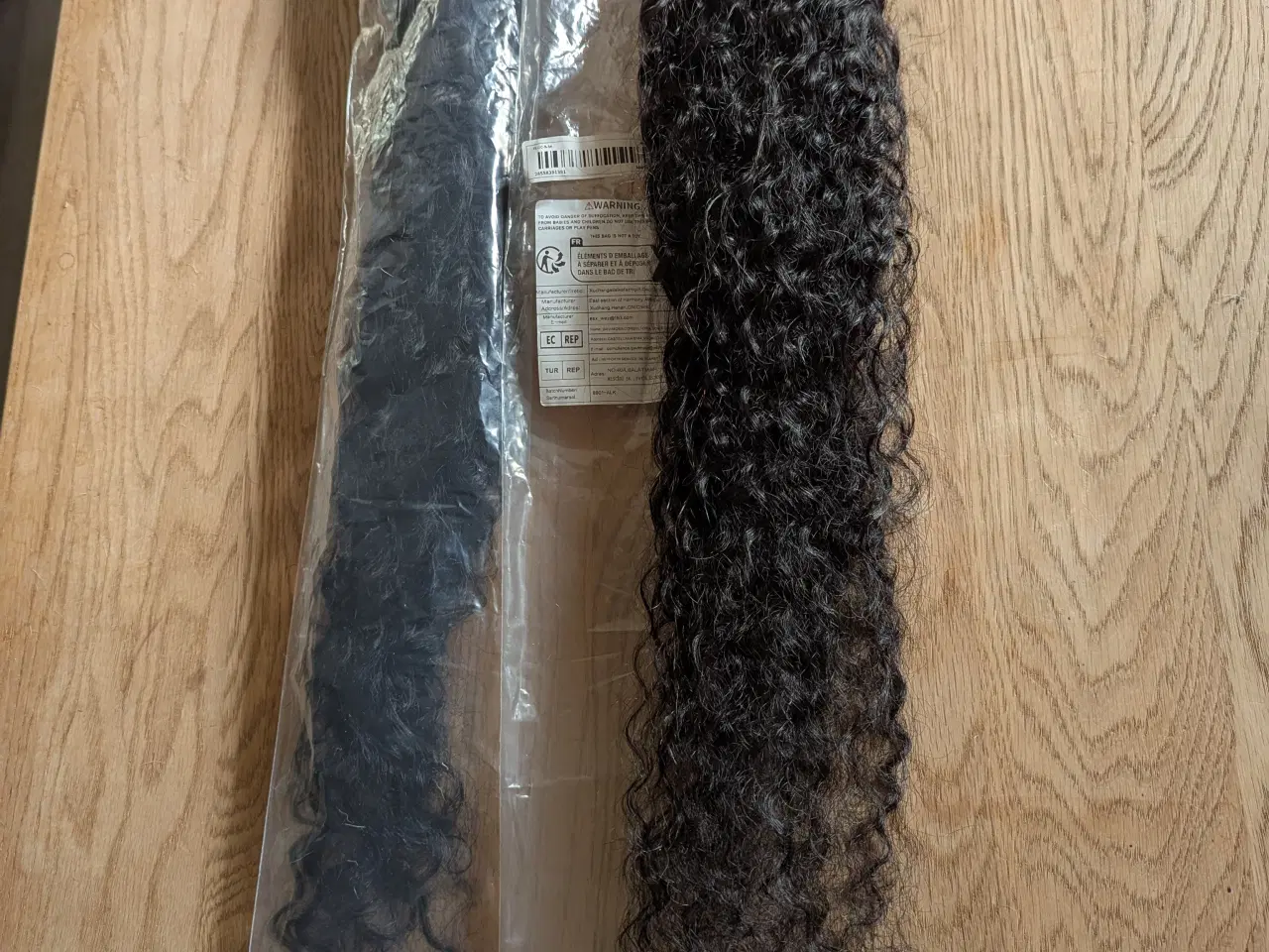 Billede 5 - Human virgin hair. Kinky krøl 86,36 cm.