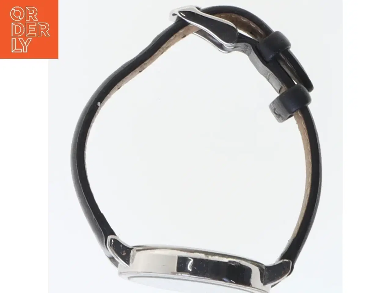 Billede 2 - Ur med læder rem (str. Ø 35 mm)