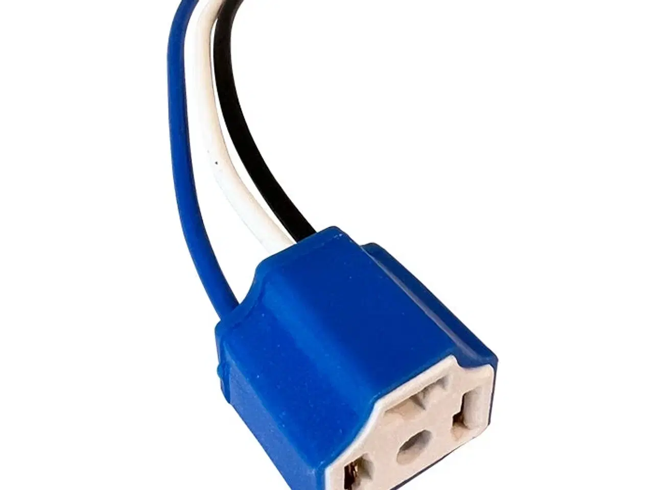 Billede 1 - Fatning til H4 pære - lige ben