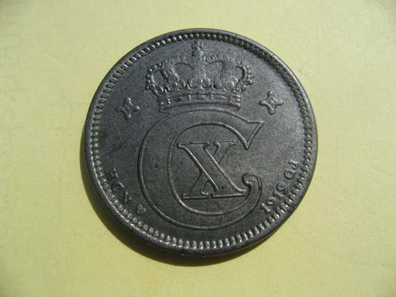 Billede 1 - Liebhavermønt. Smuk 5 øre 1919j. den gode