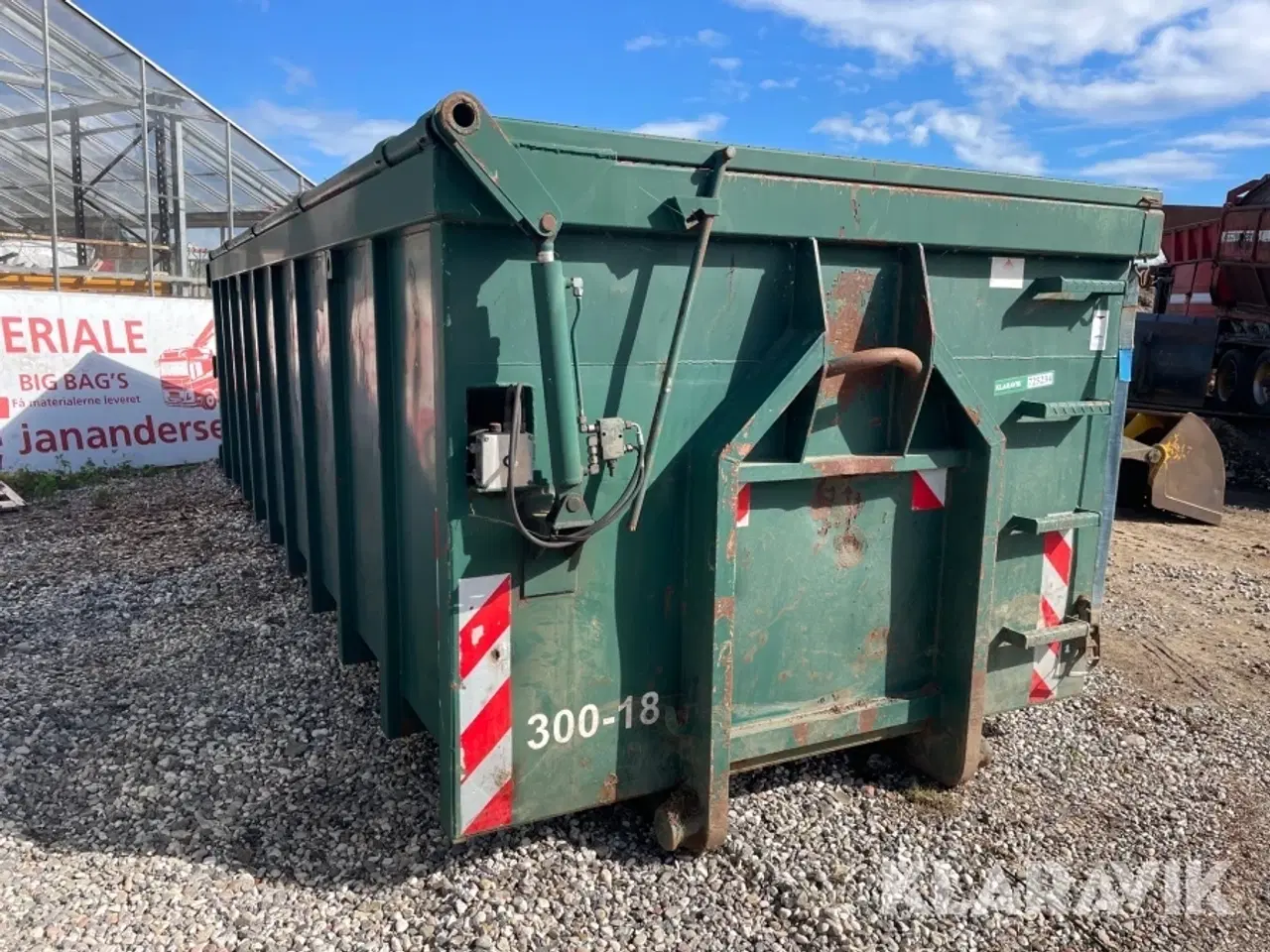Billede 3 - Container med hydraulisk låg Geostad 300-18