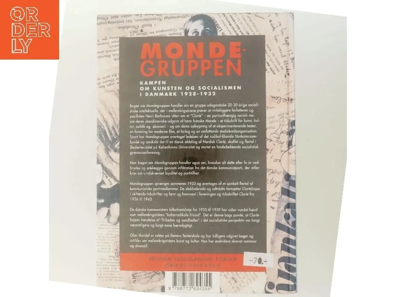 Billede 3 - Mondegruppen : kampen om kunsten og socialismen i Danmark 1928-32 af Olav Harsløf (Bog)