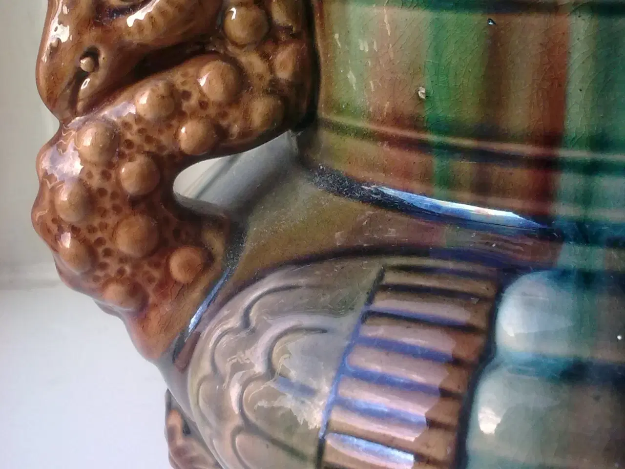 Billede 12 - Potteplante KÆMPE ler krukke DK løbeglasur