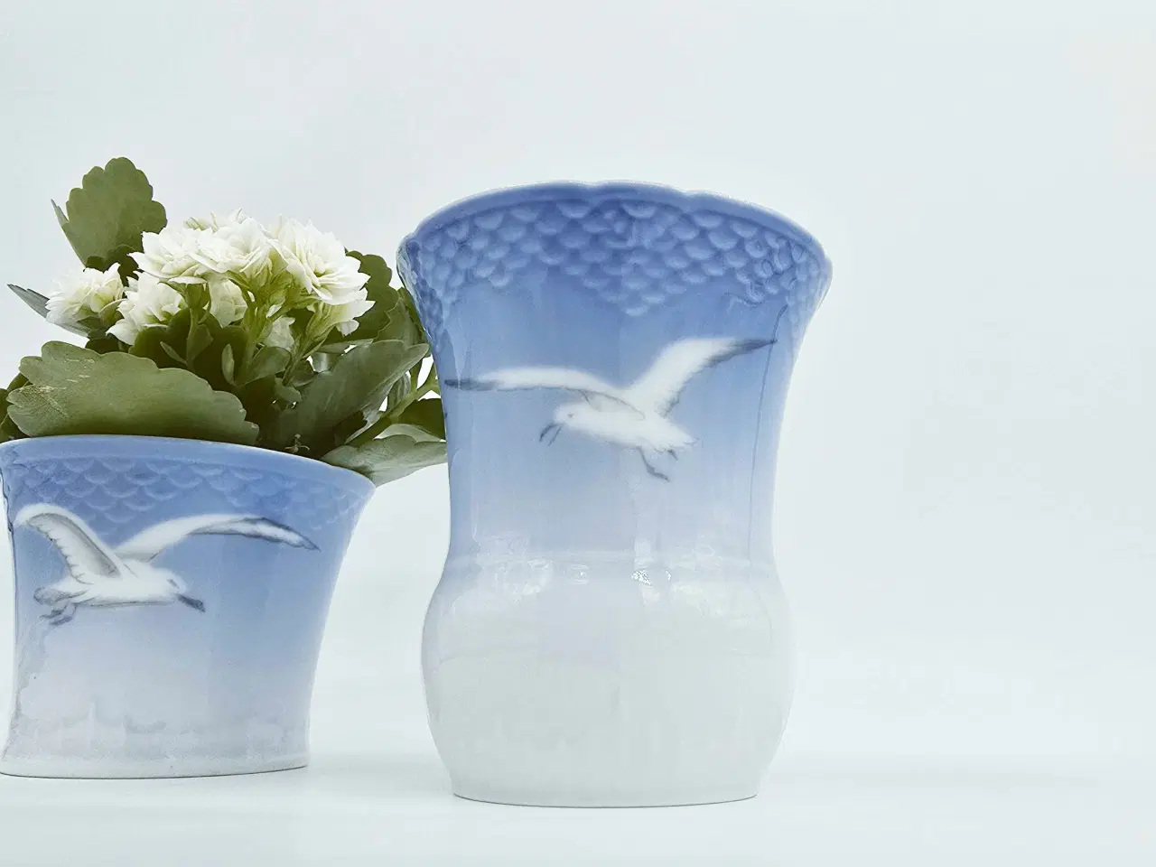 Billede 1 - Mågestel Vase uden guldkant Porcelæn 