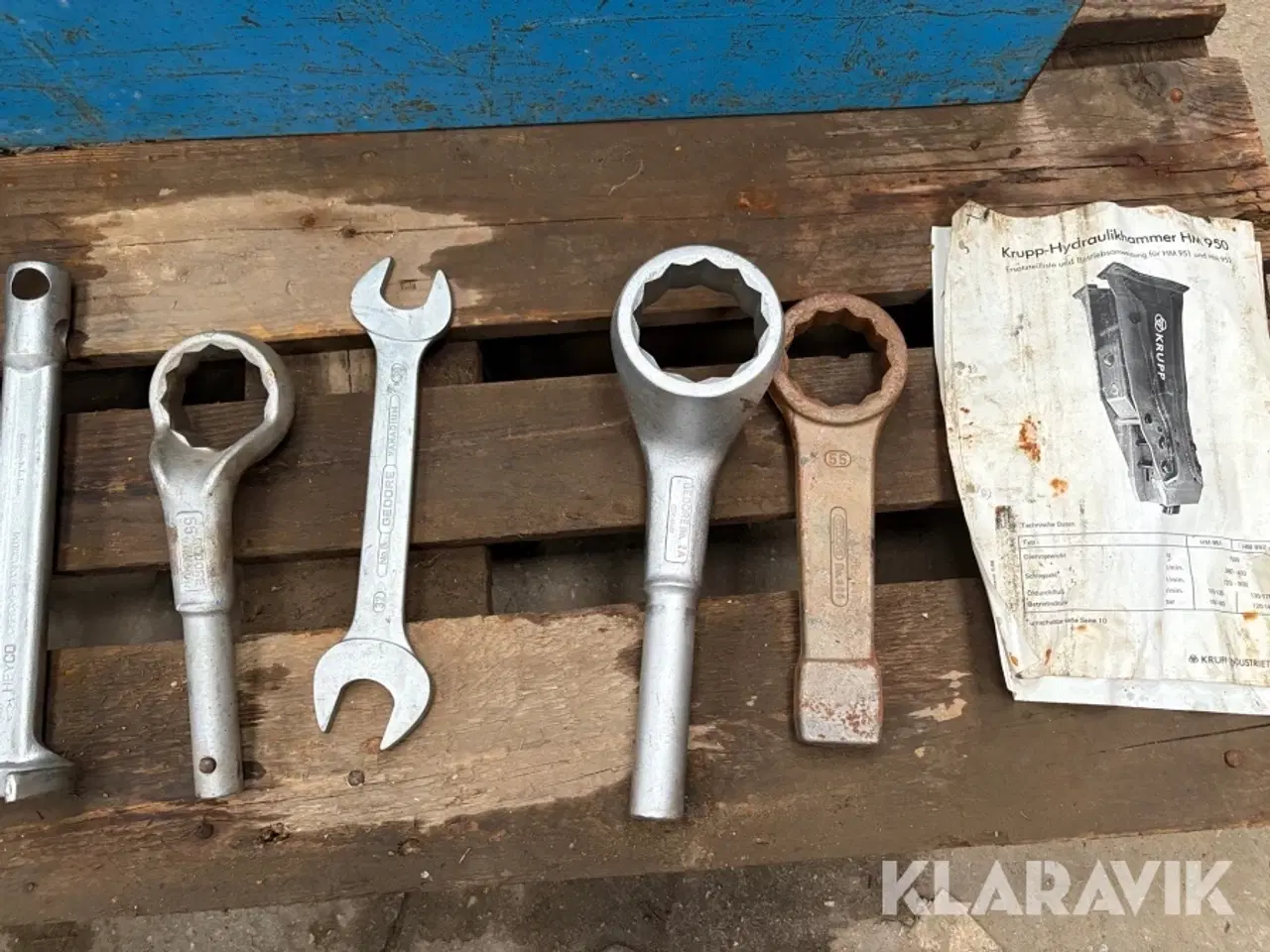Billede 7 - Gasflaske og værktøj til hydraulikhammer Krupp