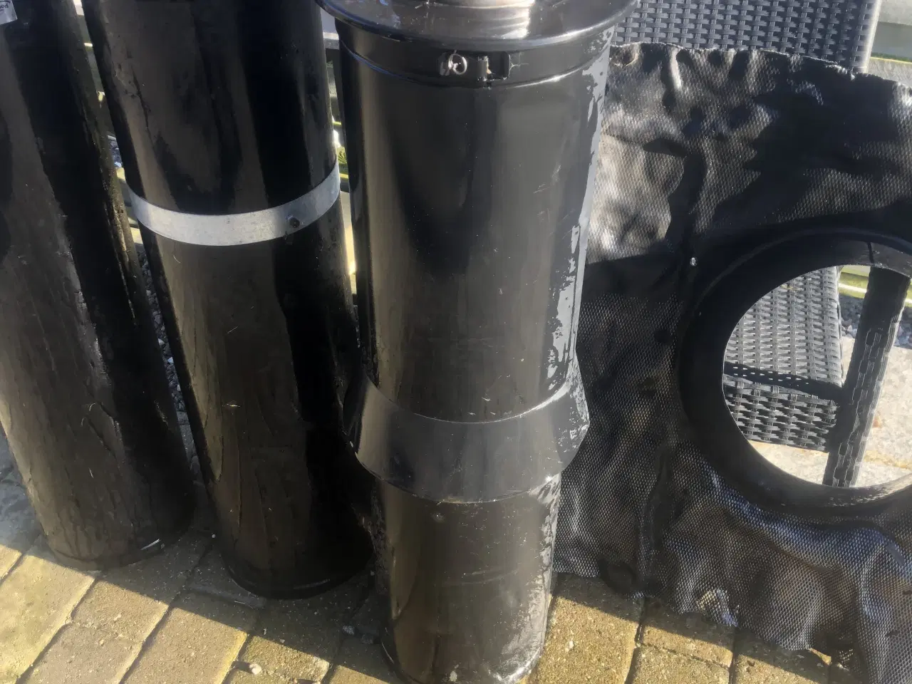 Billede 4 - Stål skorsten pakke til brændeovn