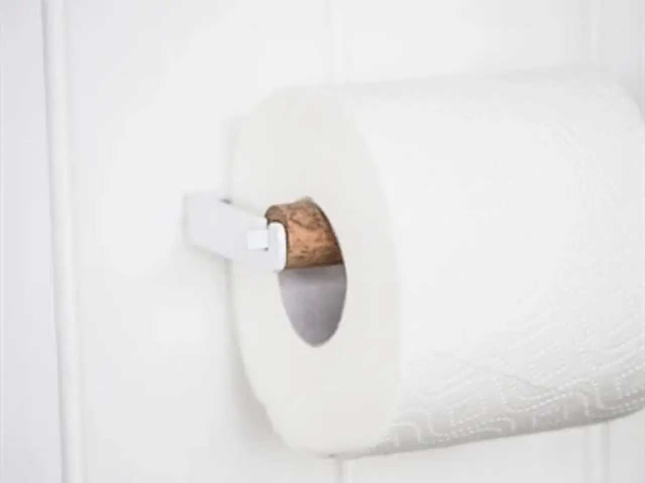 Billede 1 - Toiletpapirholder med træholder