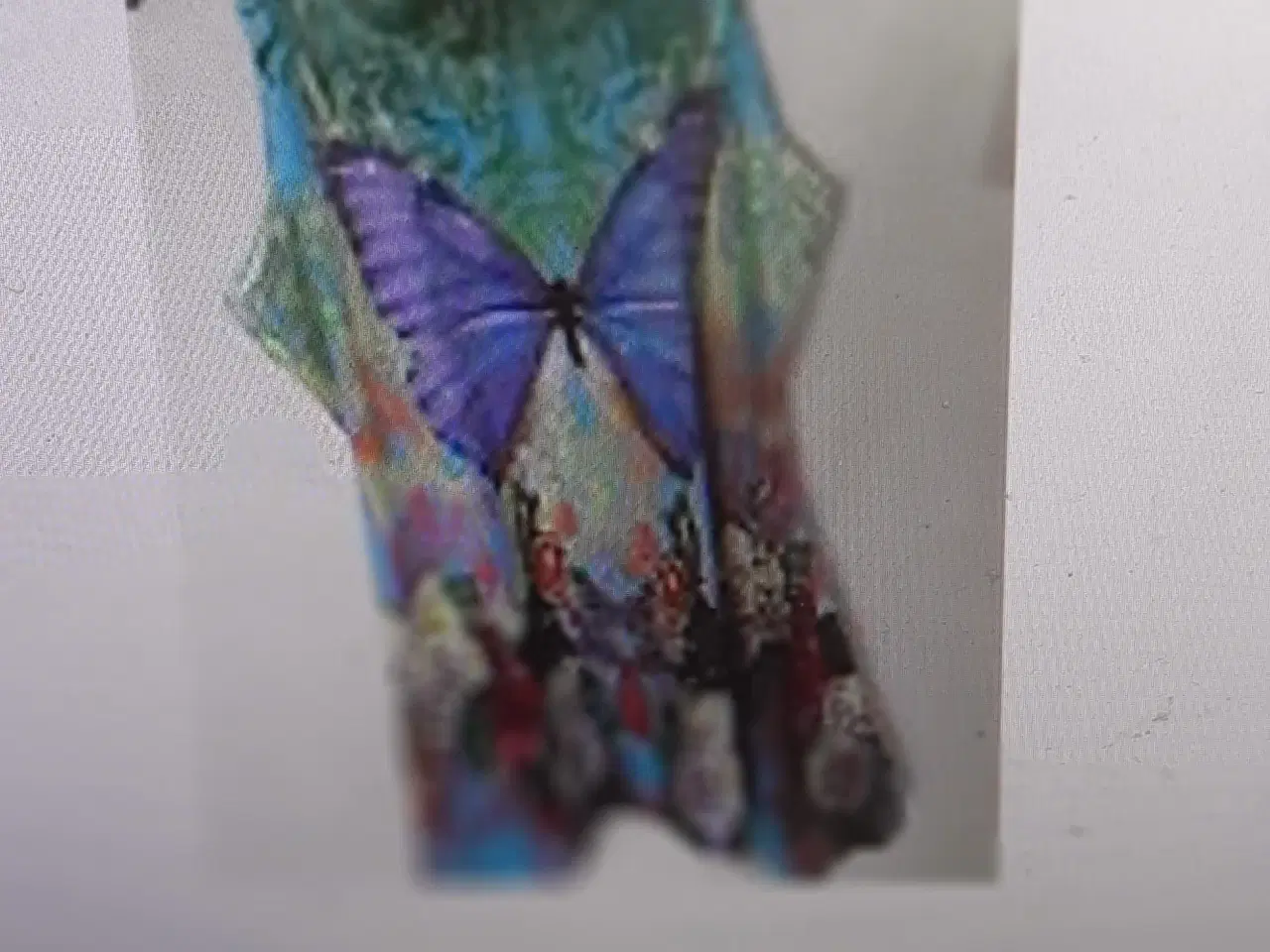 Billede 1 - Tunika med sommerfugleprint.multifarvet/str: 42