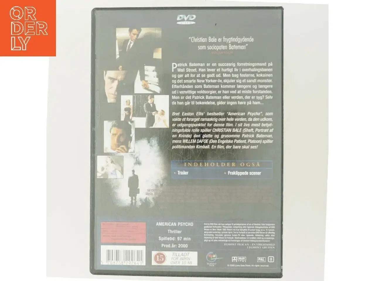 Billede 3 - American Psycho DVD med Christian Bale (DVD)