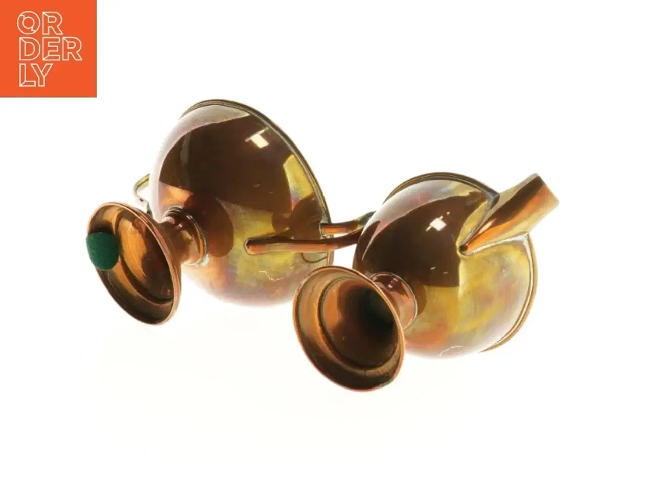 Billede 2 - Sæt med skål og kande i bronze (str. 8 cm)