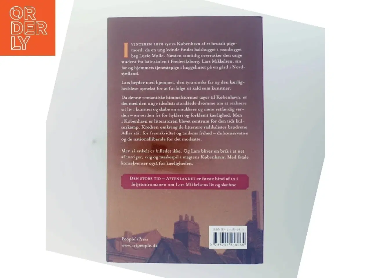 Billede 3 - Den store tid : roman : Aftenlandet af Michael Larsen (f. 1961) (Bog)