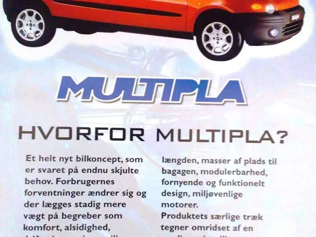 Billede 5 - Fiat Multipla Produktvejledning