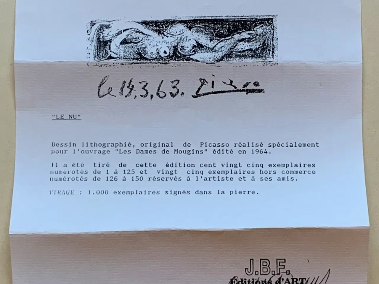 Billede 4 - Picasso, eksklusivt litografi