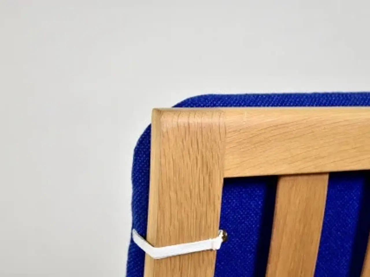 Billede 7 - Børge mogensen lænestol i eg med blåt polster