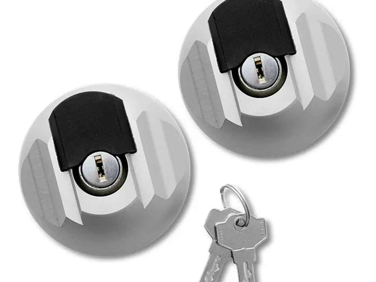 Billede 1 - Disec75 varevognslås - Nøgle åbning - Sølv - 2 Stk.