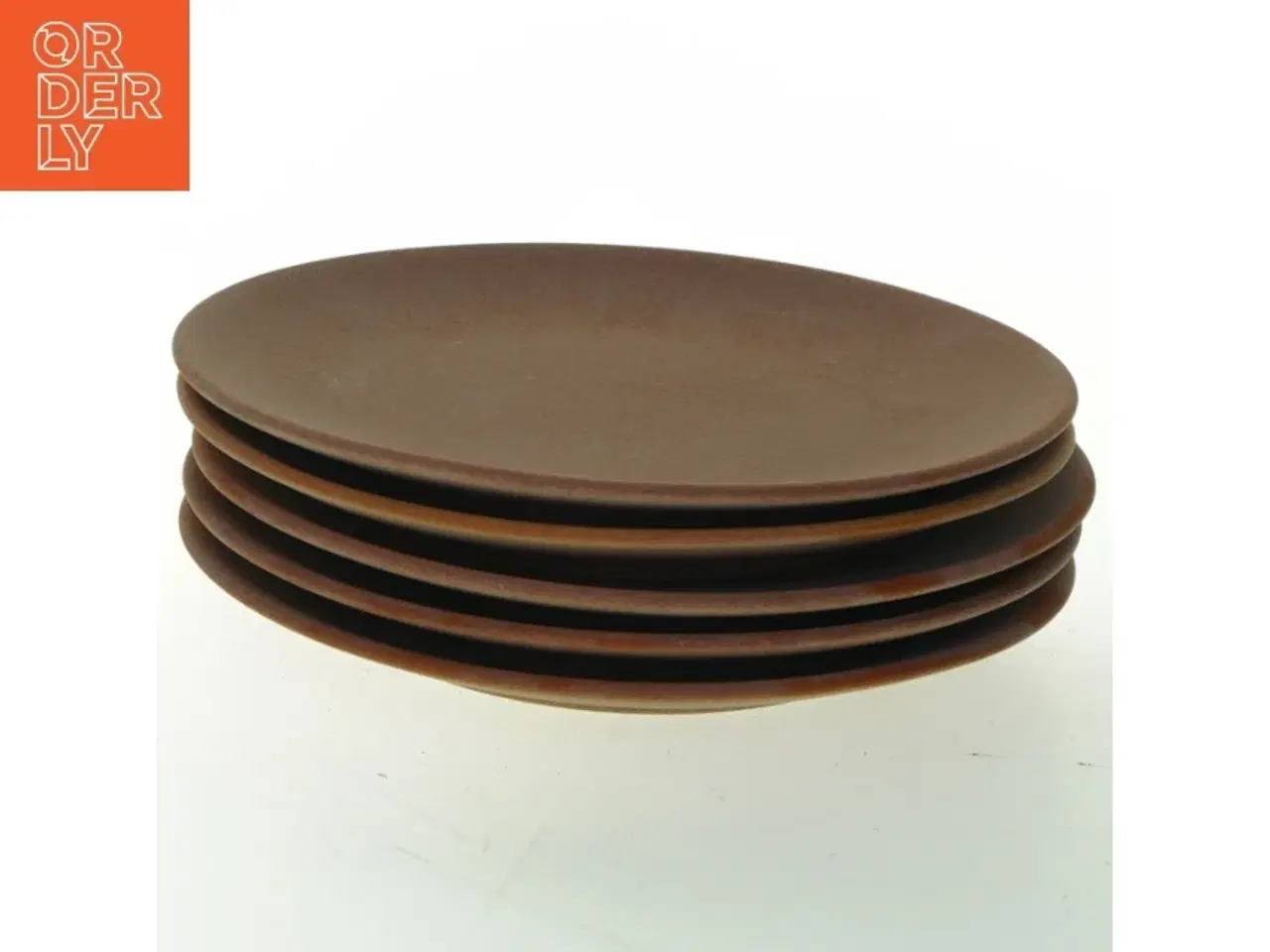 Billede 1 - Brune keramiktallerkener fra Hgan&#228;s (str. Ø 20 cm)