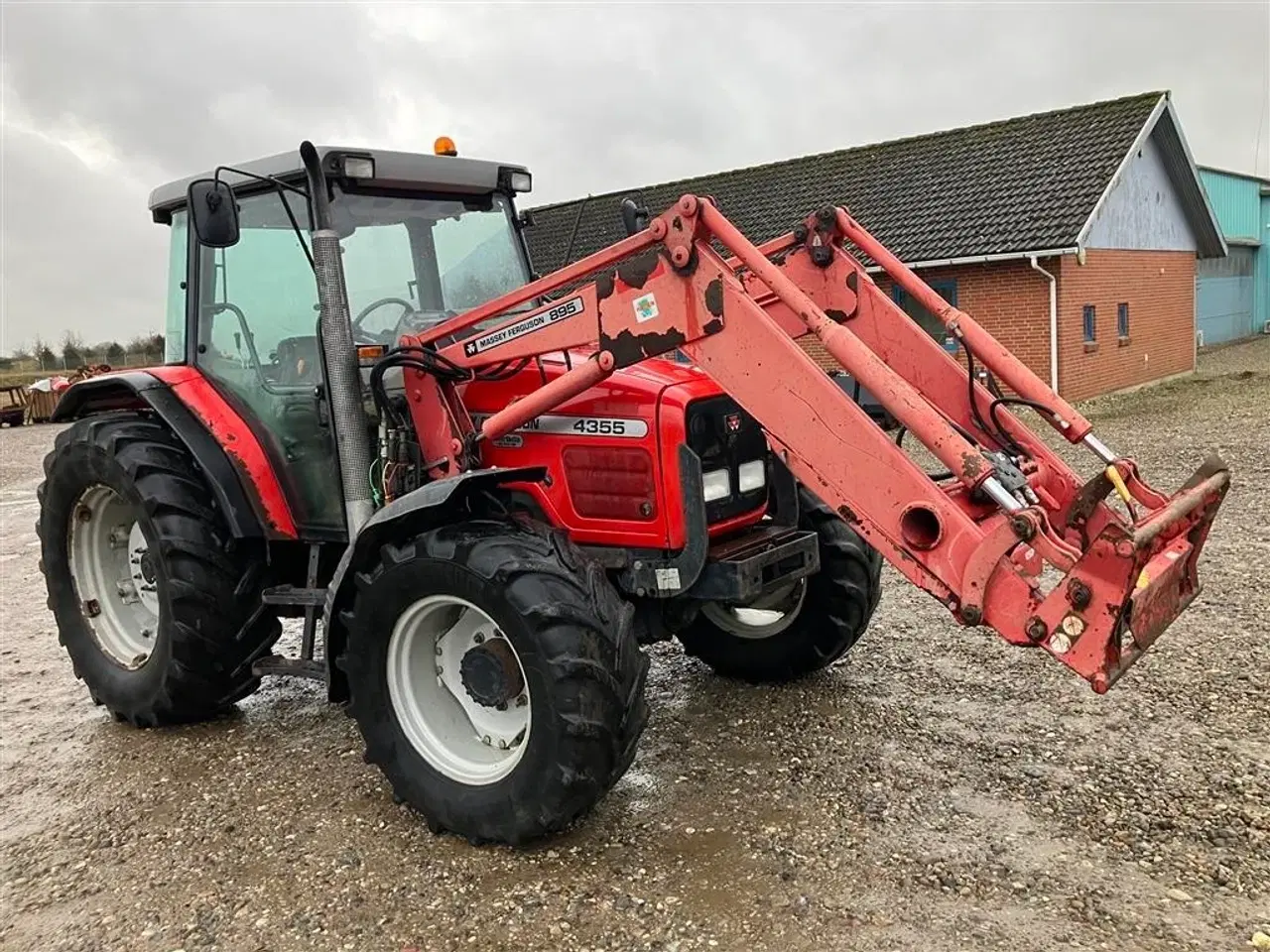 Billede 1 - Massey Ferguson 4355 Power Shuttle 24-24 med frontlæsser