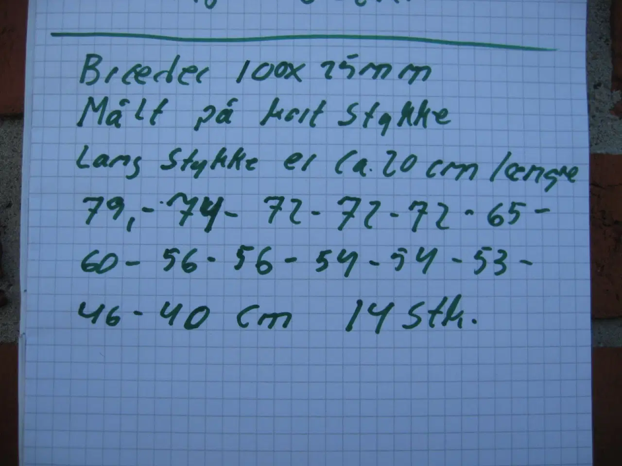 Billede 4 - Bræder 100x25mm trykimprægnerede (Brugt)